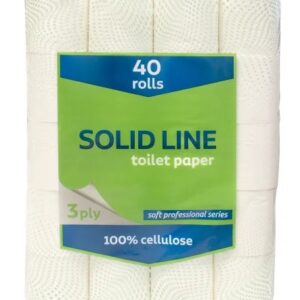 ТОАЛЕТНА ХАРТИЯ НА МАЛКИ РОЛКИ SOLID LINE
